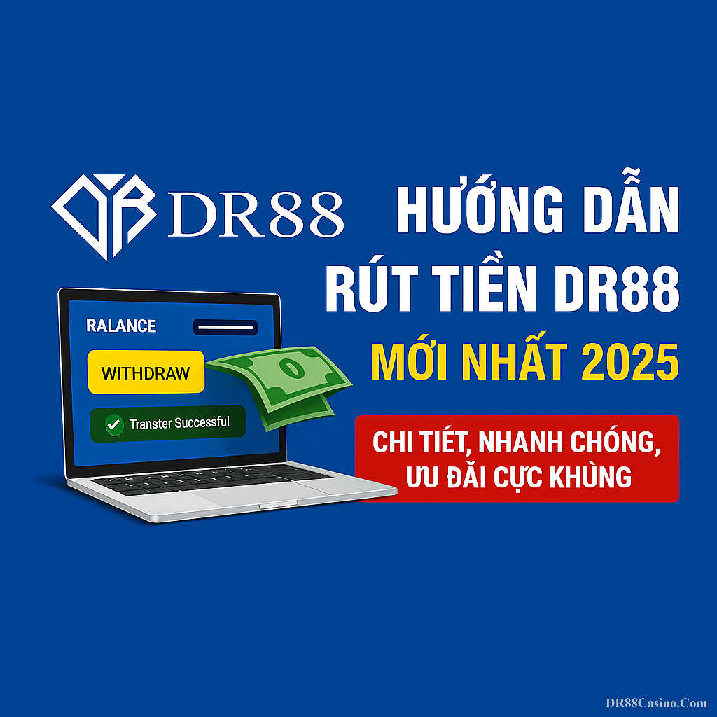 Hướng Dẫn Rút Tiền DR88 Mới Nhất 2025 – An Toàn, Không Mất Phí